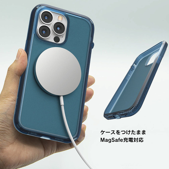【iPhone13 Pro Max ケース】衝撃吸収ケース Influenceシリーズ (パシフィックブルー)サブ画像