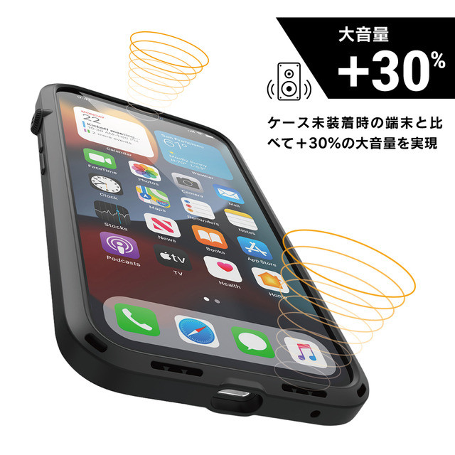 【iPhone13 Pro ケース】衝撃吸収ケース Influenceシリーズ (ステルスブラック)サブ画像