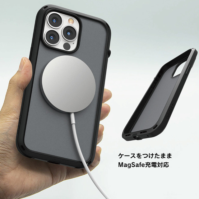 【iPhone13 Pro ケース】衝撃吸収ケース Influenceシリーズ (ステルスブラック)サブ画像