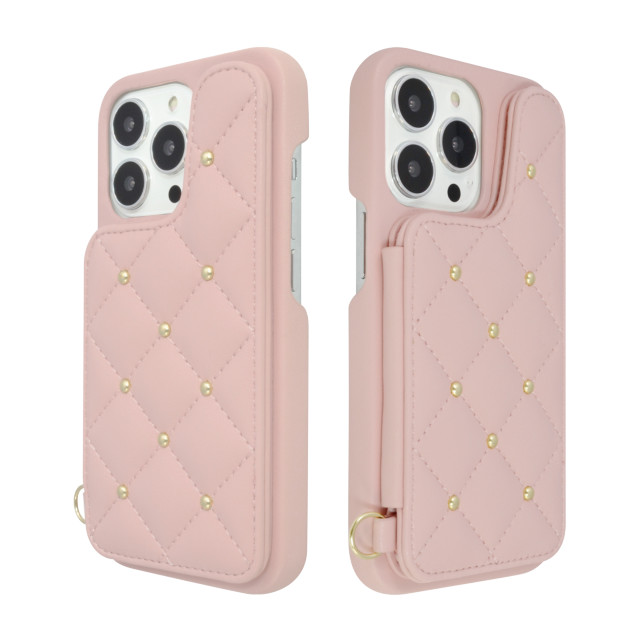 【iPhone13/13 Pro ケース】CECIL McBEE キルティング背面ケース (PINK)goods_nameサブ画像