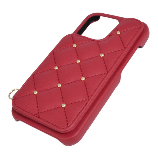 【iPhone13/13 Pro ケース】CECIL McBEE キルティング背面ケース (RED)goods_nameサブ画像