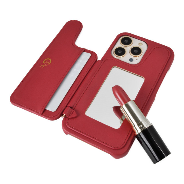 iPhone13/13 Pro ケース】CECIL McBEE キルティング背面ケース (RED