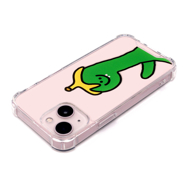 【iPhone13 mini ケース】ハイブリッドクリアケース (Green Olly with バナナ)goods_nameサブ画像