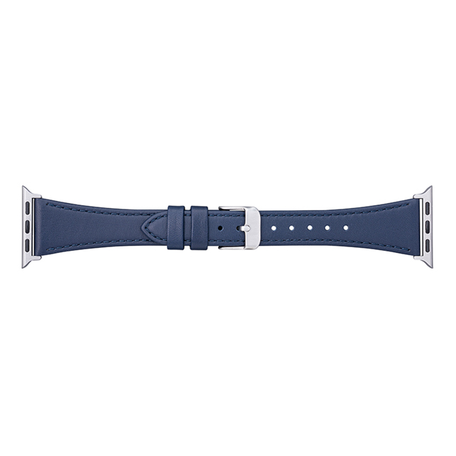【Apple Watch バンド 41/40/38mm】”Originate” Genuine Leather Watchband (Navy) for Apple Watch SE(第2/1世代)/Series9/8/7/6/5/4/3/2/1サブ画像