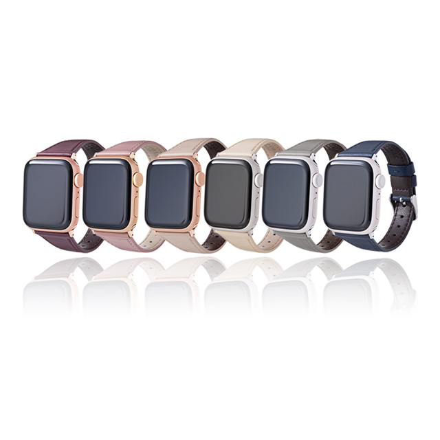 【Apple Watch バンド 41/40/38mm】”Originate” Genuine Leather Watchband (Navy) for Apple Watch SE(第2/1世代)/Series9/8/7/6/5/4/3/2/1goods_nameサブ画像
