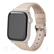 【Apple Watch バンド 49/45/44/42mm】”Originate” Genuine Leather Watchband (Ivory) for Apple Watch Ultra2/SE(第2/1世代)/Series9/8/7/6/5/4/3/2/1