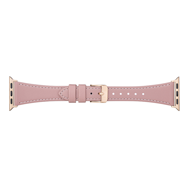 【Apple Watch バンド 41/40/38mm】”Originate” Genuine Leather Watchband (Rose Brown) for Apple Watch SE(第2/1世代)/Series9/8/7/6/5/4/3/2/1サブ画像