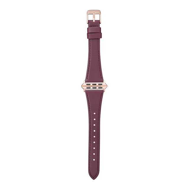 【Apple Watch バンド 41/40/38mm】”Originate” Genuine Leather Watchband (Burgundy) for Apple Watch SE(第2/1世代)/Series9/8/7/6/5/4/3/2/1goods_nameサブ画像