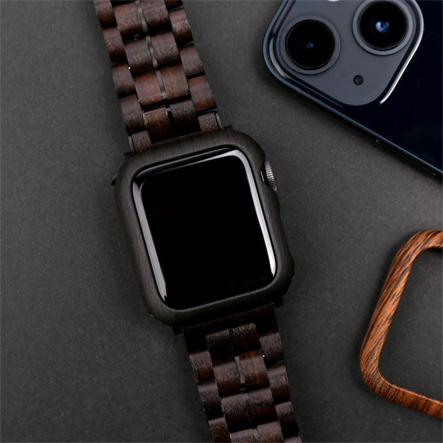 【Apple Watch ケース 44mm】ハードケース (黒檀調パターン) for Apple Watch SE(第2/1世代)/Series6/5/4goods_nameサブ画像