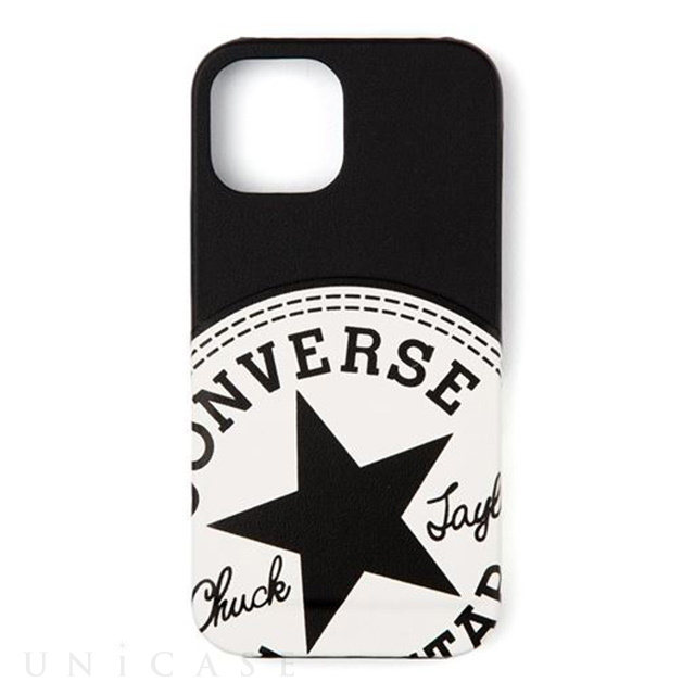 【iPhone13 mini ケース】Big Circle Logo PU Leather Back Case (BLACK)