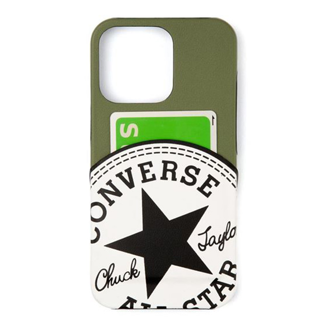 【iPhone13 Pro ケース】Big Circle Logo PU Leather Back Case (KHAKI)サブ画像