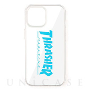 【iPhone13 mini ケース】Logo Hybrid Clear Case (BLUE)