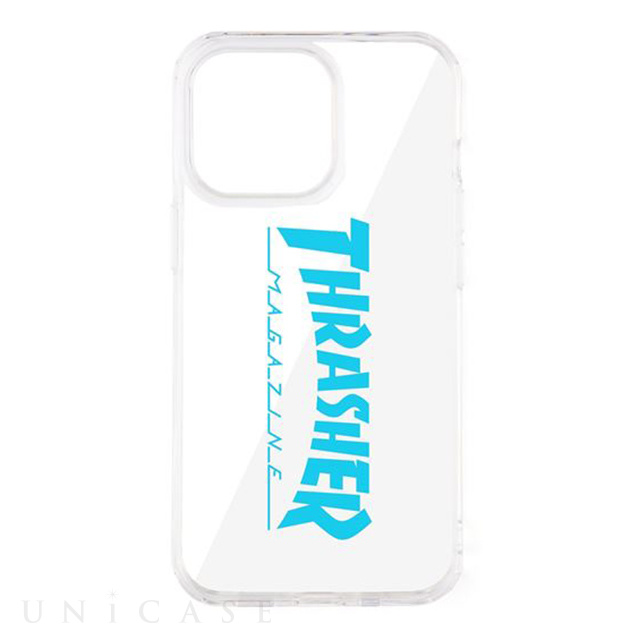 【iPhone13 Pro ケース】Logo Hybrid Clear Case (BLUE)