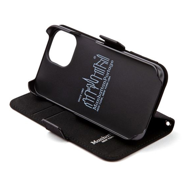 【iPhone13 mini ケース】CORDURA NYLON Book Type Case (BLACK)サブ画像