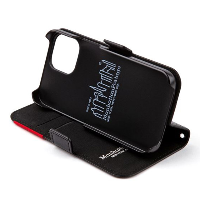 【iPhone13 mini ケース】PU LEATHER Book Type Case (BLACK)サブ画像