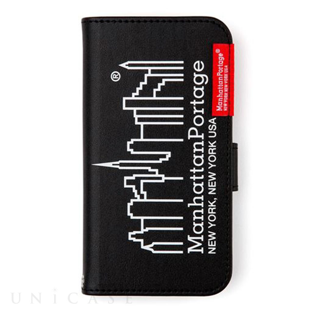 【iPhone13 mini ケース】PU LEATHER Book Type Case (BLACK)