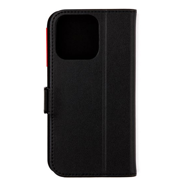 【iPhone13 Pro ケース】PU LEATHER Book Type Case (BLACK)サブ画像