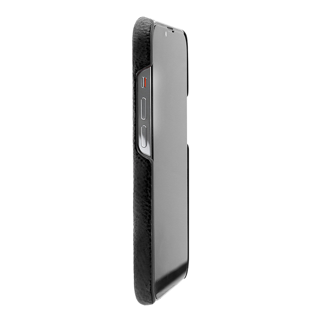 【iPhone13 ケース】PIERROT LUX イタリアンレザーバックカバー (ブラック)サブ画像