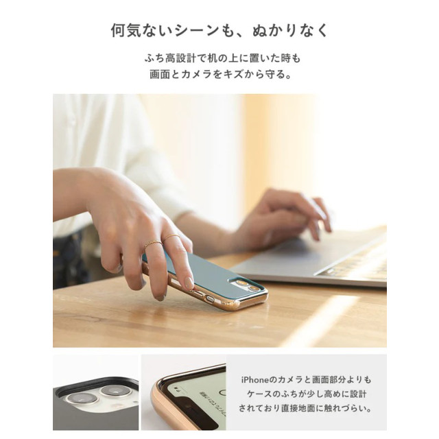 【iPhone13 Pro ケース】マットカラー耐衝撃ハードケース (グレー)goods_nameサブ画像