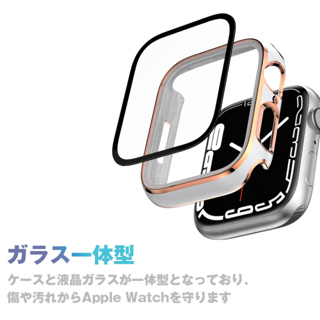 【Apple Watch ケース 40mm】ガラス一体型 ゴールドライン (ブラック) for Apple Watch SE(第2/1世代)/Series6/5/4goods_nameサブ画像