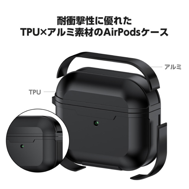 【AirPods(第3世代) ケース】TPU＋アルミニウムケース (ブルー)goods_nameサブ画像