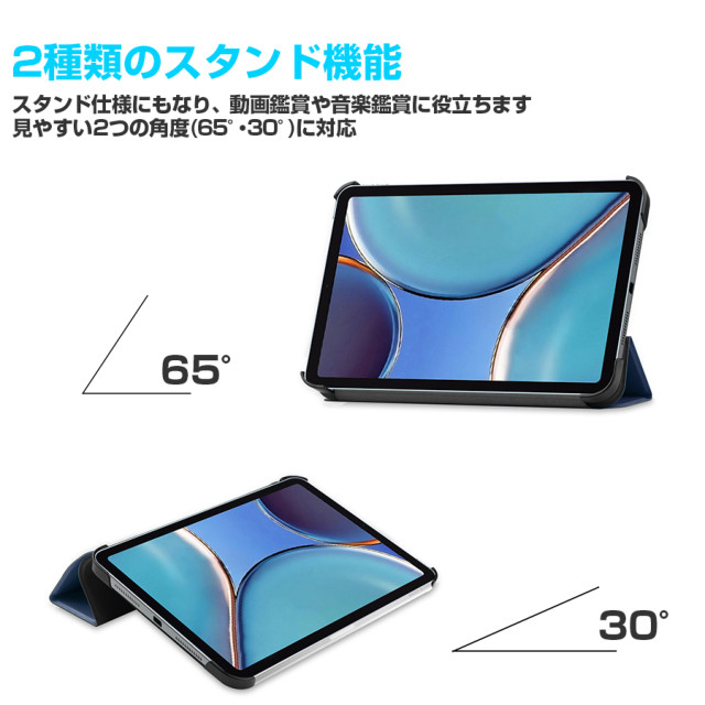 【iPad mini(8.3inch)(第6世代) ケース】レザーケース (ネイビー)goods_nameサブ画像