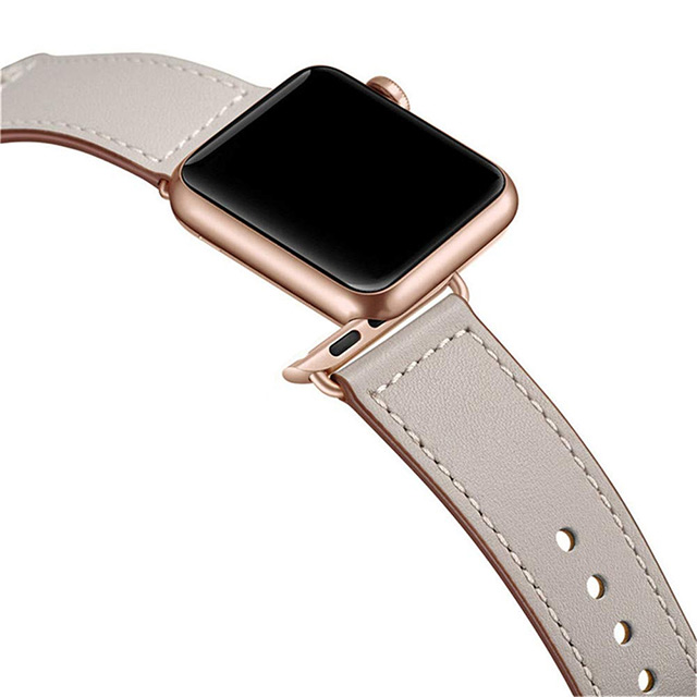 【Apple Watch バンド 49/45/44/42mm】ピンバックル レザー (アイボリー) for Apple Watch Ultra2/1/SE(第2/1世代)/Series9/8/7/6/5/4/3/2/1goods_nameサブ画像