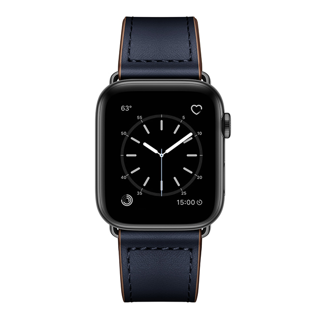 【Apple Watch バンド 49/45/44/42mm】ピンバックル レザー (ネイビー) for Apple Watch Ultra2/1/SE(第2/1世代)/Series9/8/7/6/5/4/3/2/1goods_nameサブ画像