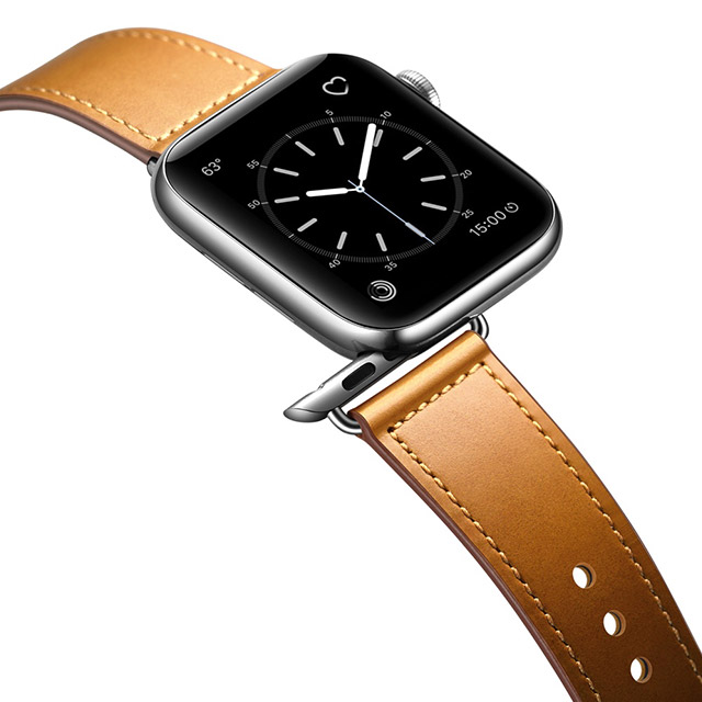 【Apple Watch バンド 41/40/38mm】ピンバックル レザー (キャメルブラウン) for Apple Watch SE(第2/1世代)/Series9/8/7/6/5/4/3/2/1goods_nameサブ画像