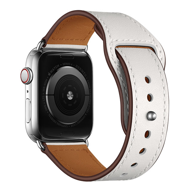 【Apple Watch バンド 41/40/38mm】ピンバックル レザー (ホワイト) for Apple Watch SE(第2/1世代)/Series9/8/7/6/5/4/3/2/1goods_nameサブ画像