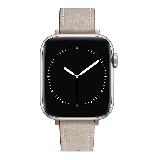 【Apple Watch バンド 41/40/38mm】ピンバックル レザー 本革細身 (アイボリー) for Apple Watch SE(第2/1世代)/Series9/8/7/6/5/4/3/2/1サブ画像