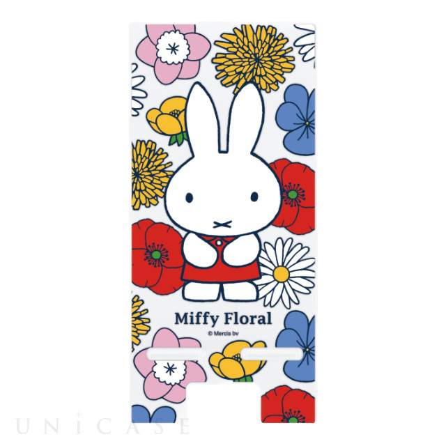 ミッフィー Miffy Floral アクリルスマホスタンド (アップ)