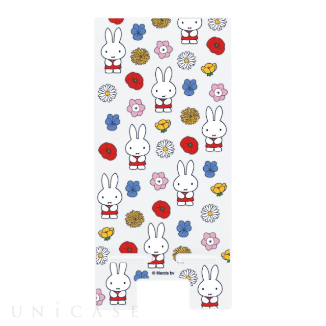 ミッフィー Miffy Floral アクリルスマホスタンド (総柄)