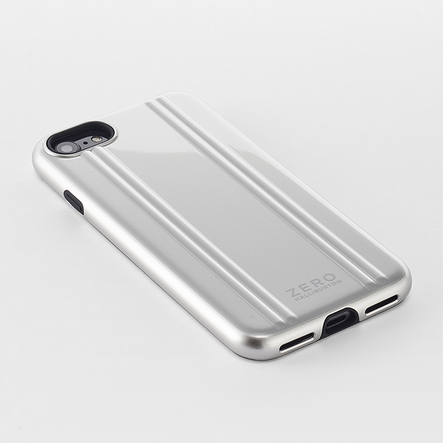 【iPhoneSE(第3/2世代)/8/7 ケース】ZERO HALLIBURTON Hybrid Shockproof case for iPhoneSE(第3世代)(Silver)サブ画像