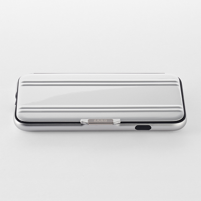 【iPhoneSE(第3/2世代)/8/7 ケース】ZERO HALLIBURTON Hybrid Shockproof Flip case for iPhoneSE(第3世代)(Silver)goods_nameサブ画像