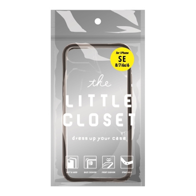 【iPhoneSE(第3/2世代)/8/7/6s/6 ケース】LITTLE CLOSET iPhone case (MATTE BLACK)サブ画像
