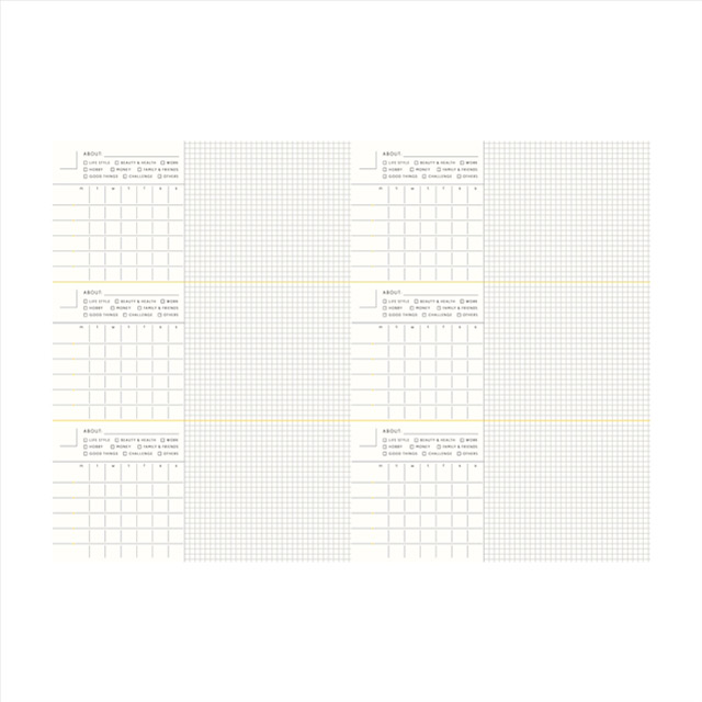 SUNNY LOG NOTE (yellow)goods_nameサブ画像