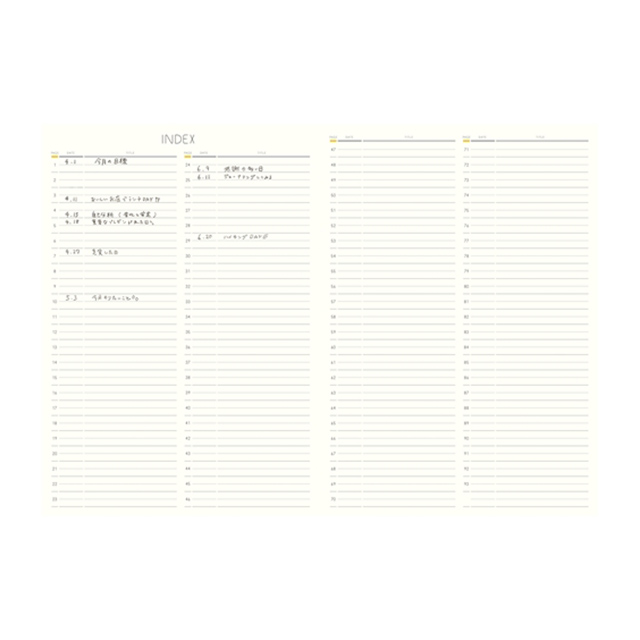 SUNNY LOG NOTE (yellow)goods_nameサブ画像