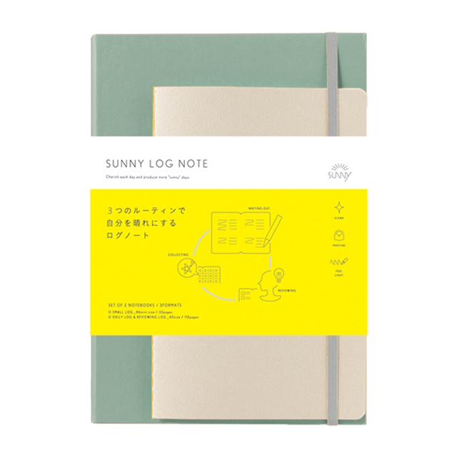 SUNNY LOG NOTE (almond green)goods_nameサブ画像