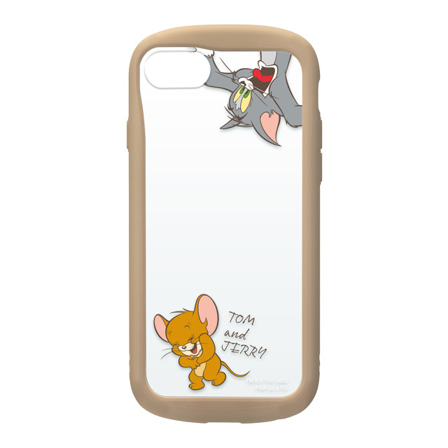 【iPhoneSE(第3/2世代)/8/7/6s/6 ケース】ガラスタフケース (トムとジェリー/ベージュ)goods_nameサブ画像