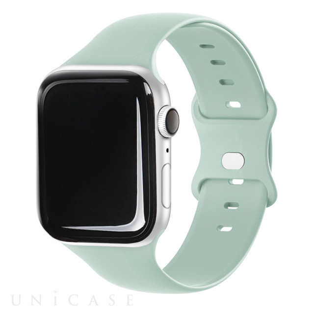 【Apple Watch バンド 41/40/38mm】SILICONE BAND (ライトミント) for Apple Watch SE(第2/1世代)/Series9/8/7/6/5/4/3/2/1