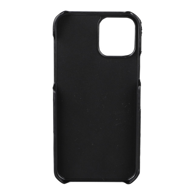 【iPhone12/12 Pro ケース】DAISY PACH PU QUILT Leather Back Case (BLACK/WHITE)goods_nameサブ画像