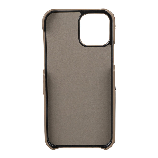 【iPhone12/12 Pro ケース】DAISY PACH PU QUILT Leather Back Case (TAUPE/BLACK)goods_nameサブ画像