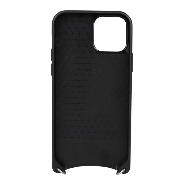 【iPhone12/12 Pro ケース】DAISY PACH PU QUILT Leather Sling Case (BLACK/WHITE)サブ画像