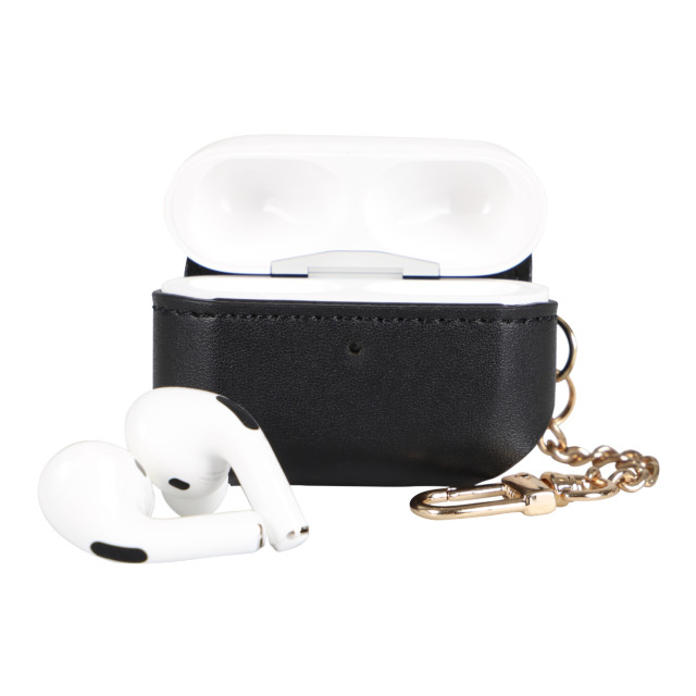 【AirPods Pro(第1世代) ケース】PU Leather Case (BLACK)goods_nameサブ画像