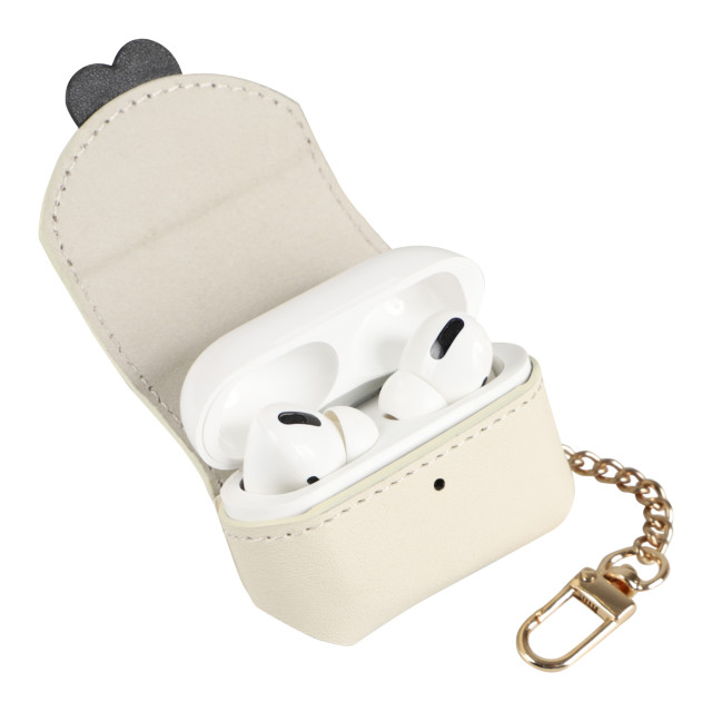 【AirPods Pro(第1世代) ケース】PU Leather Case (IVORY)サブ画像