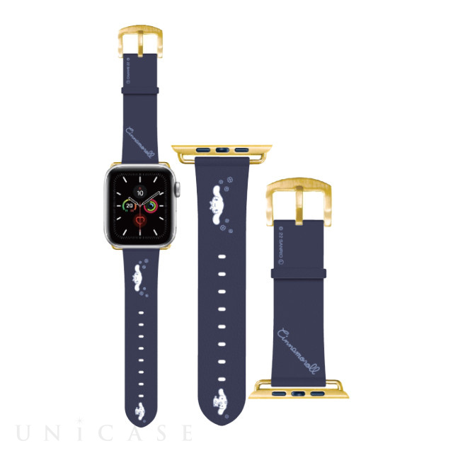 【Apple Watch バンド 45/44/42mm】サンリオキャラクターズ レザーバンド (シナモロール) for Apple Watch SE(第2/1世代)/Series9/8/7/6/5/4/3/2/1