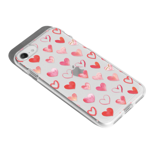 【iPhoneSE(第3/2世代)/8/7 ケース】ソフトクリアケース (HEART PATTERN-Watercolor)goods_nameサブ画像