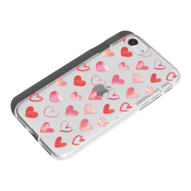 【iPhoneSE(第3/2世代)/8/7 ケース】ソフトクリアケース (HEART PATTERN-Watercolor)goods_nameサブ画像