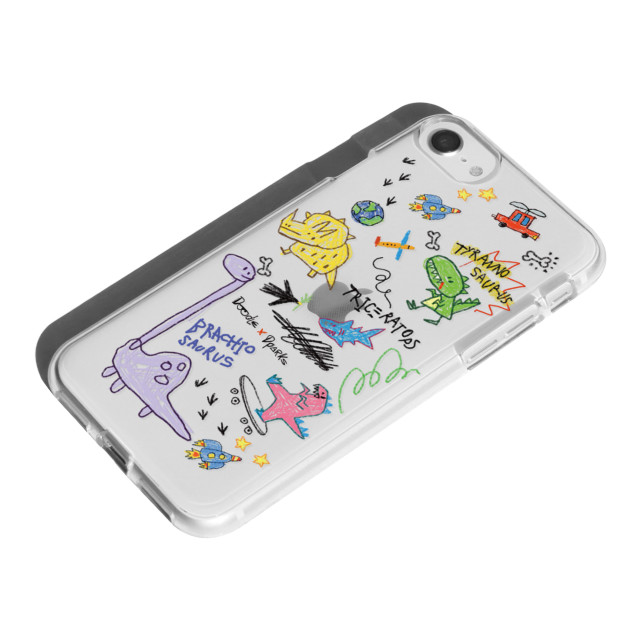 【iPhoneSE(第3/2世代)/8/7 ケース】ソフトクリアケース (DINO DOODLE)goods_nameサブ画像